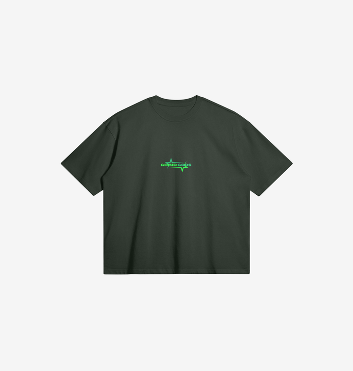 SHADED/JUNGLE GREEN BOXY TEE
