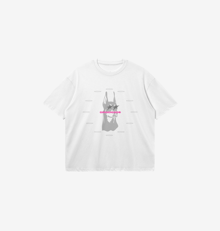 DOBERMAN WHITE BOXY TEE