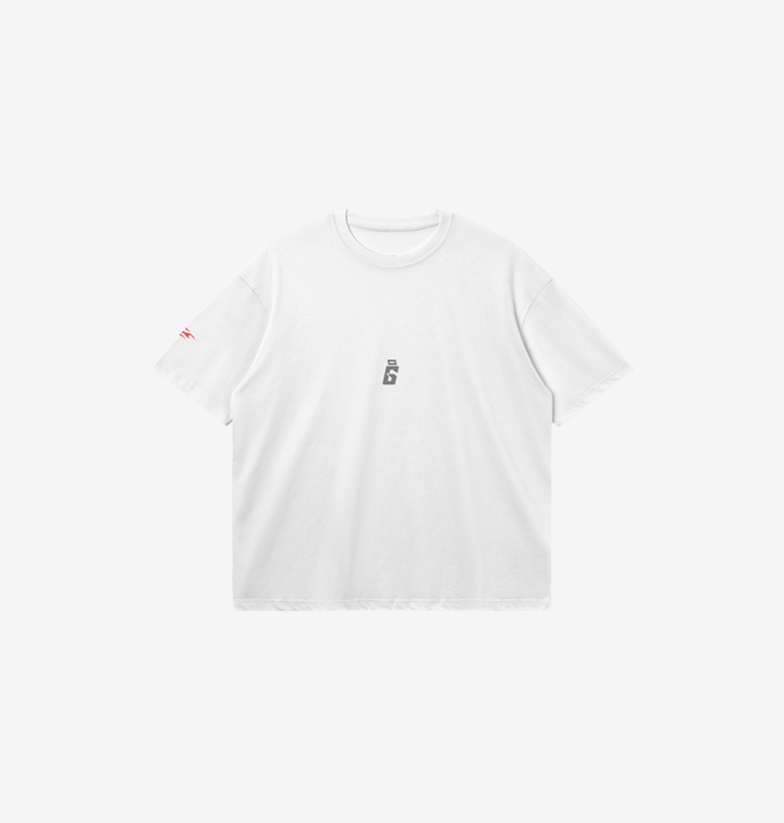 FIRE WHITE BOXY TEE