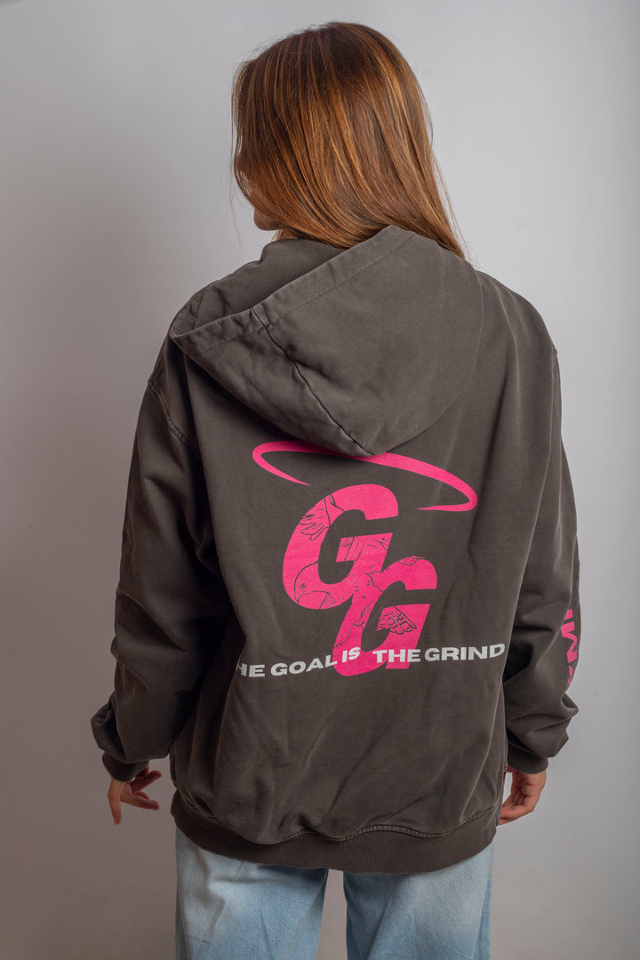 EAGLE PINK & GRAY HOODIE