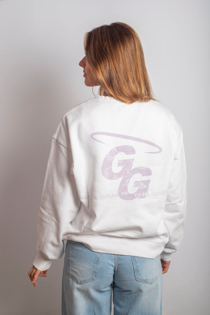 EAGLE PURPLE & WHITE CREWNECK