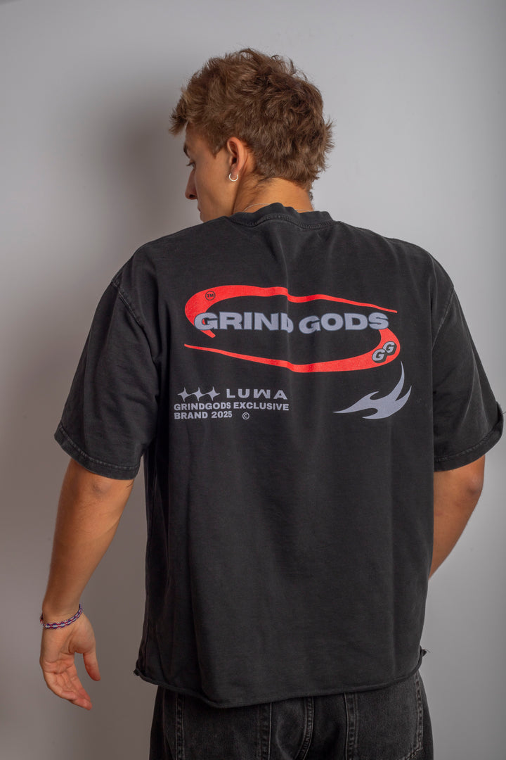 DISC BLACK FADED CUT TEE