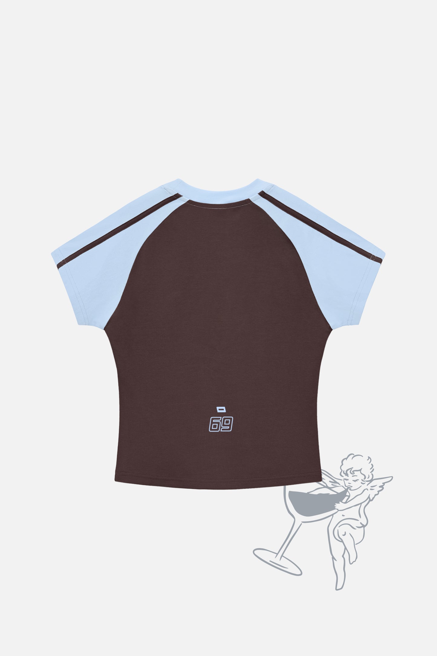 Mocha 69 Raglan Top