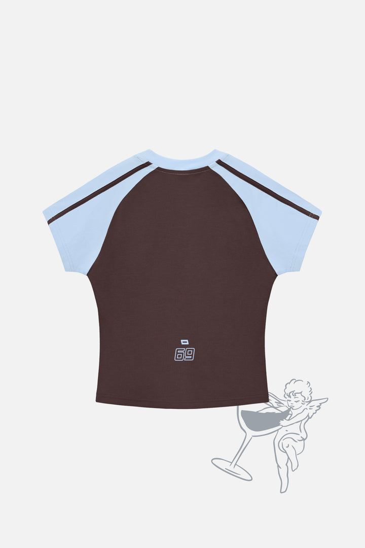 Mocha 69 Raglan Top