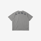 LUWA GRAY CUT TEE - Light Gray