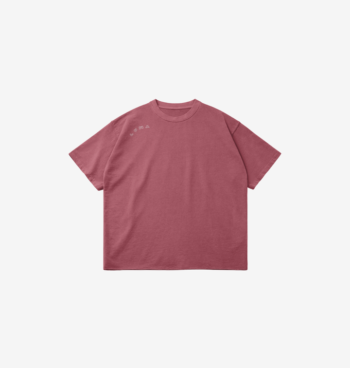 KOBE RED FADED CUT TEE