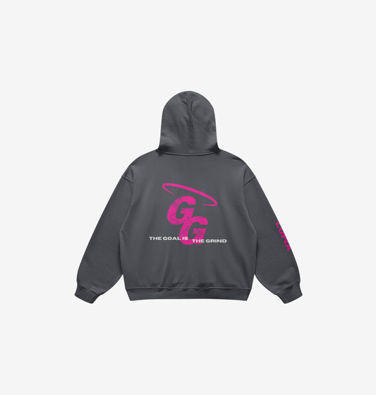 EAGLE PINK & GRAY HOODIE