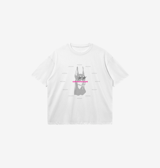 DOBERMAN WHITE BOXY TEE
