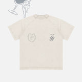 Ivory Halo Tee - Gray White