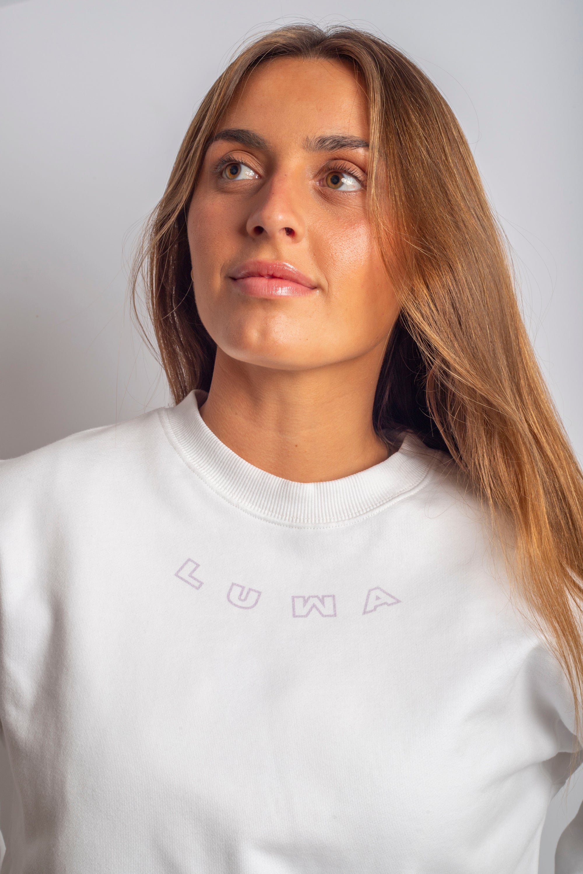 EAGLE PURPLE & WHITE CREWNECK