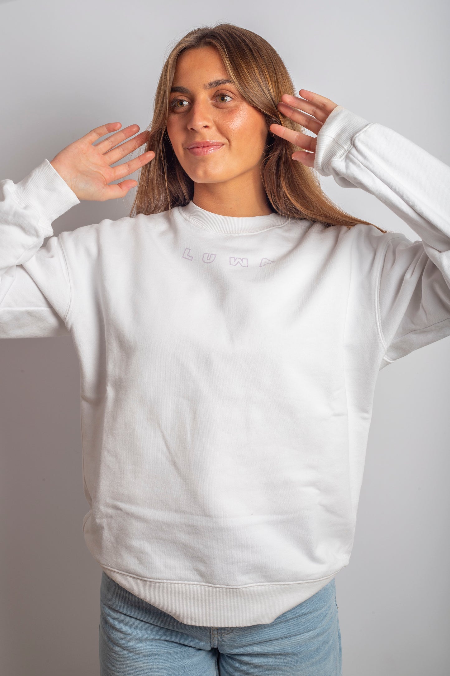 EAGLE PURPLE & WHITE CREWNECK