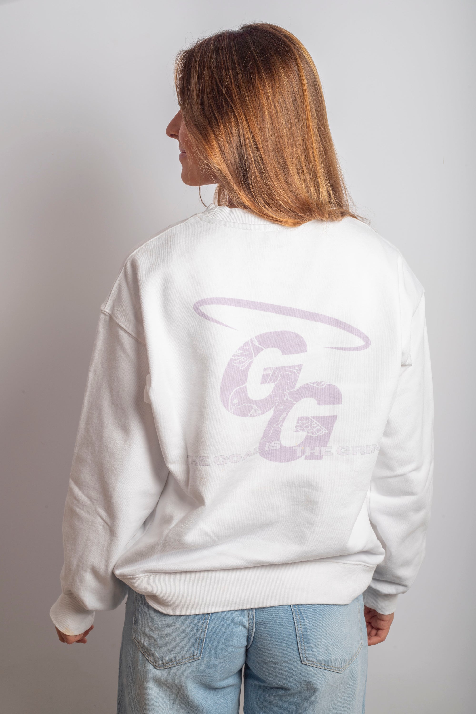 EAGLE PURPLE & WHITE CREWNECK