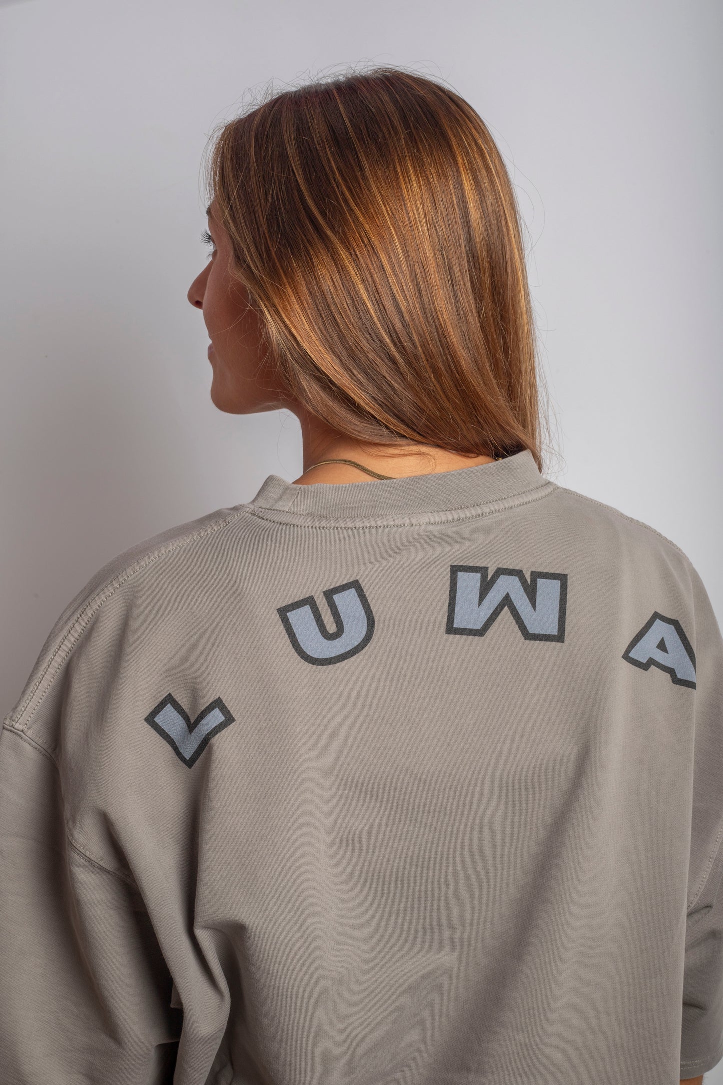 LUWA GRAY CUT TEE
