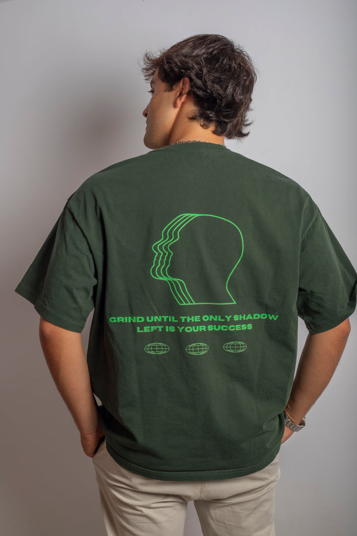 SHADED/JUNGLE GREEN BOXY TEE