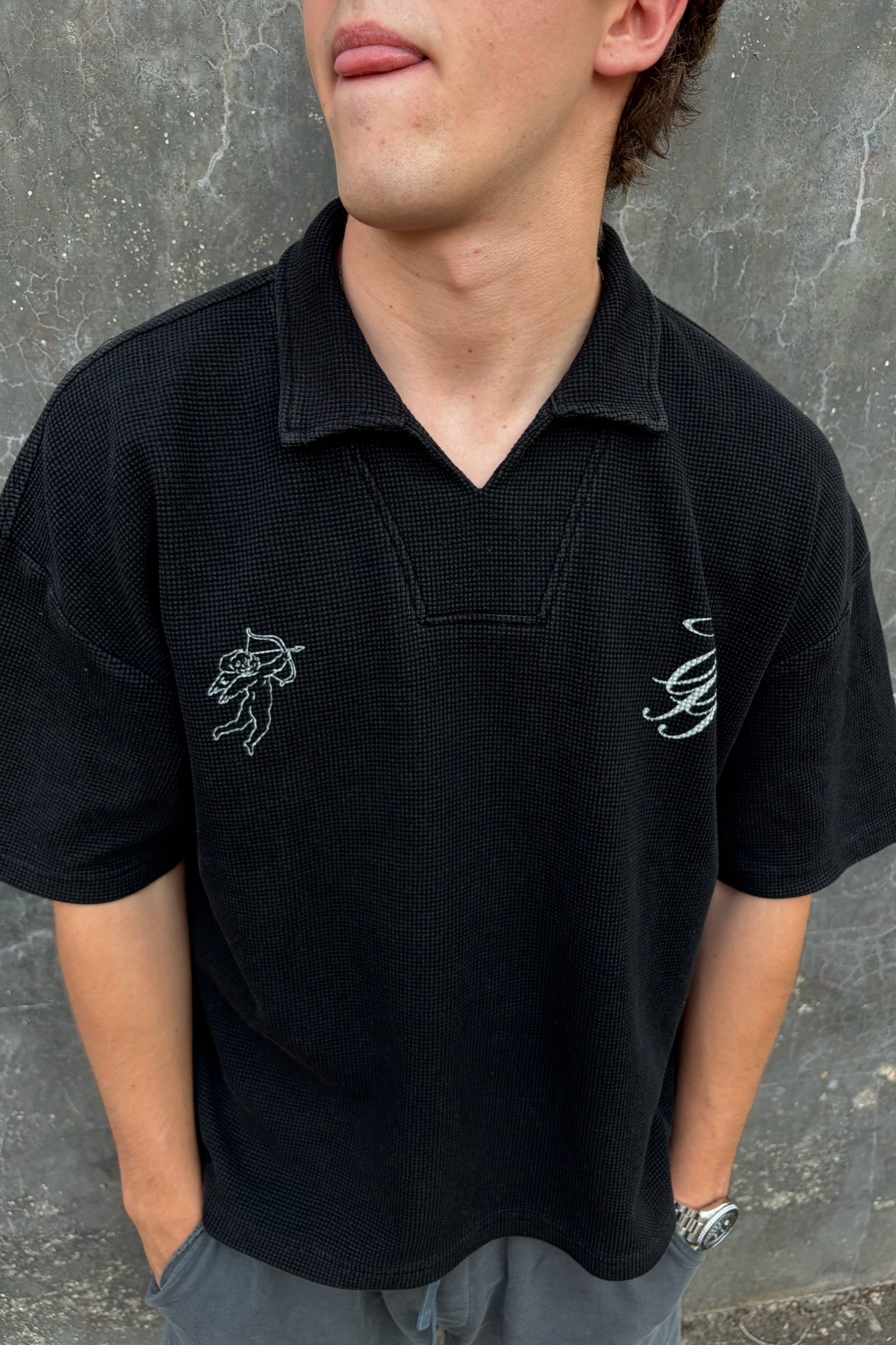 Black Club Polo